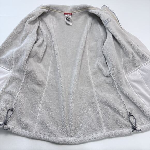 The‎ North Face Full Zip Sherpa Fleece Lined Jacket Womens Size Small Off White - Picture 4 of 8